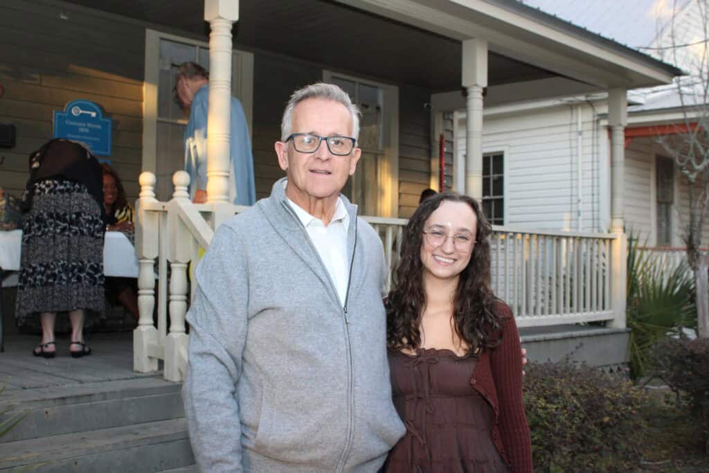 Bart Hudson and Molly Harrington at the 2026 AAHS Gallery Talk in Pensacola, Florida.