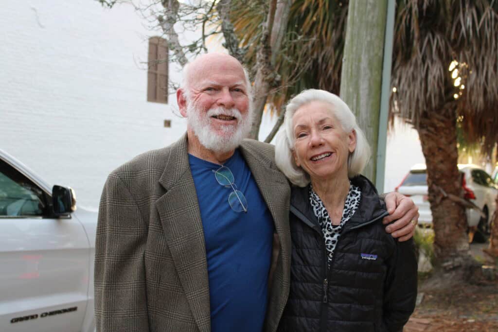 Dr. Sam and Jo Mathews at the 2026 AAHS Gallery Talk in Pensacola, Florida.