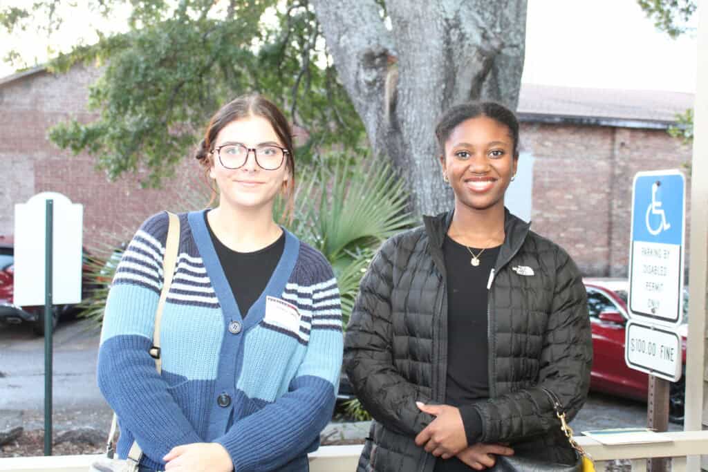 Elizabeth White and Milan Trotter at the 2026 AAHS Gallery Talk in Pensacola, Florida.