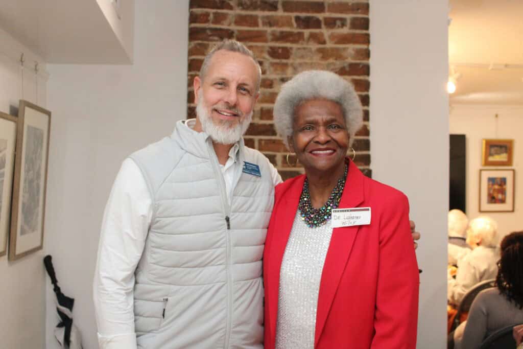 Gary Halloway and Dr. Lasharon Wiley at the 2026 AAHS Gallery Talk in Pensacola, Florida.