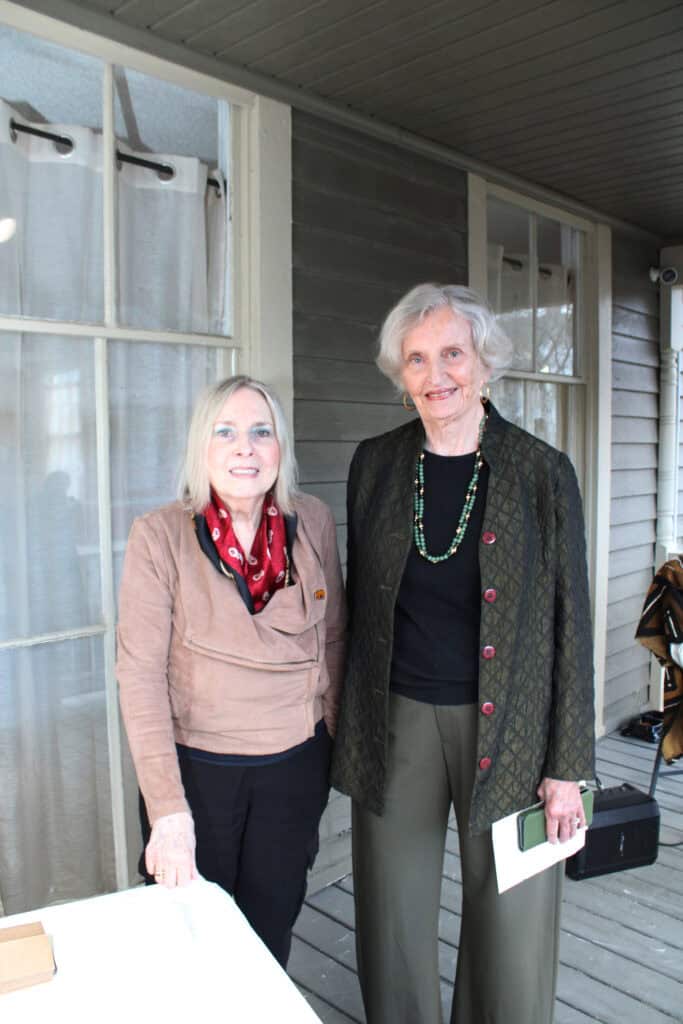 Jeannie Kamerman and Patsy Suydam at the 2026 AAHS Gallery Talk in Pensacola, Florida.