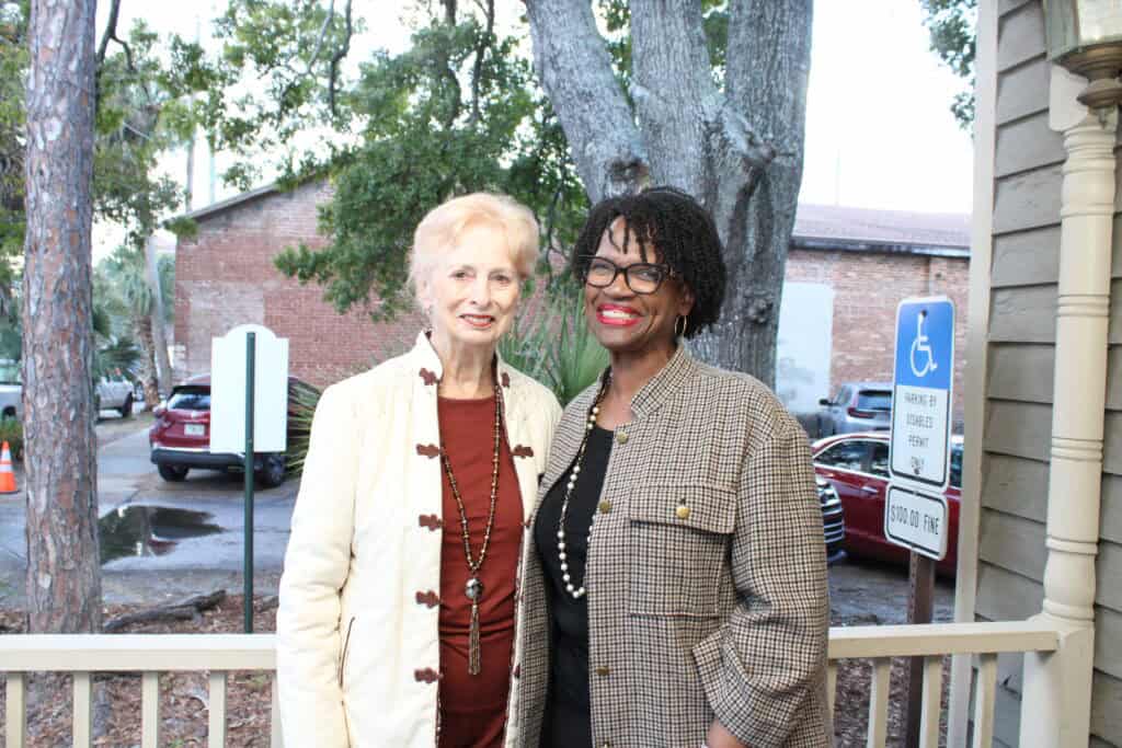 Kathleen Logan and Brigette Brooks at the 2026 AAHS Gallery Talk in Pensacola, Florida.