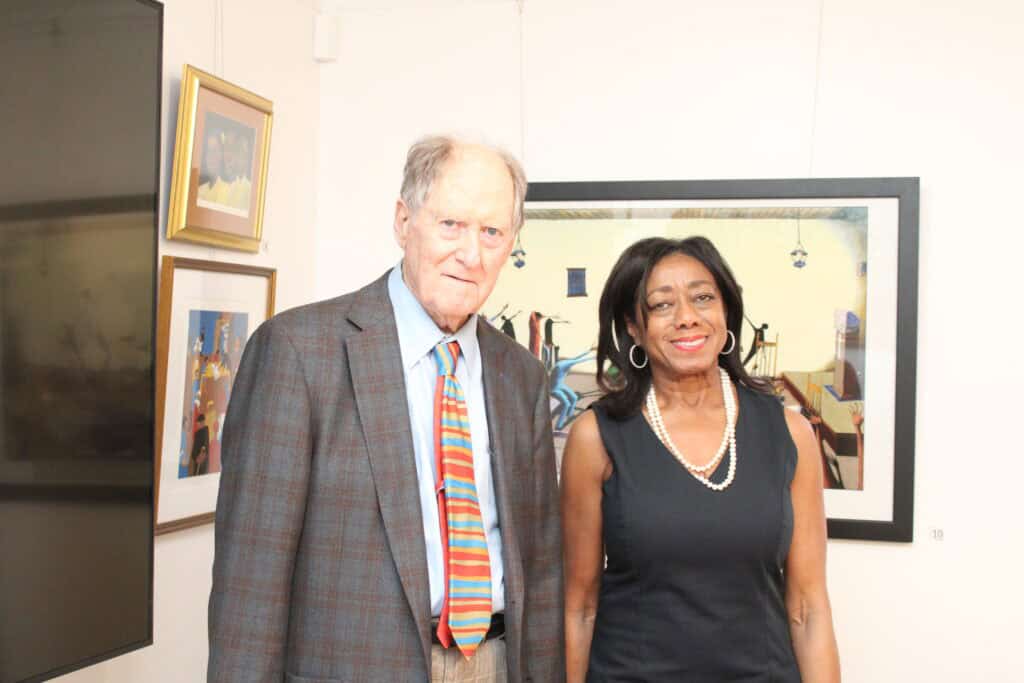 Mr. Donald Partington and Cheryl Howard at the 2026 AAHS Gallery Talk in Pensacola, Florida.