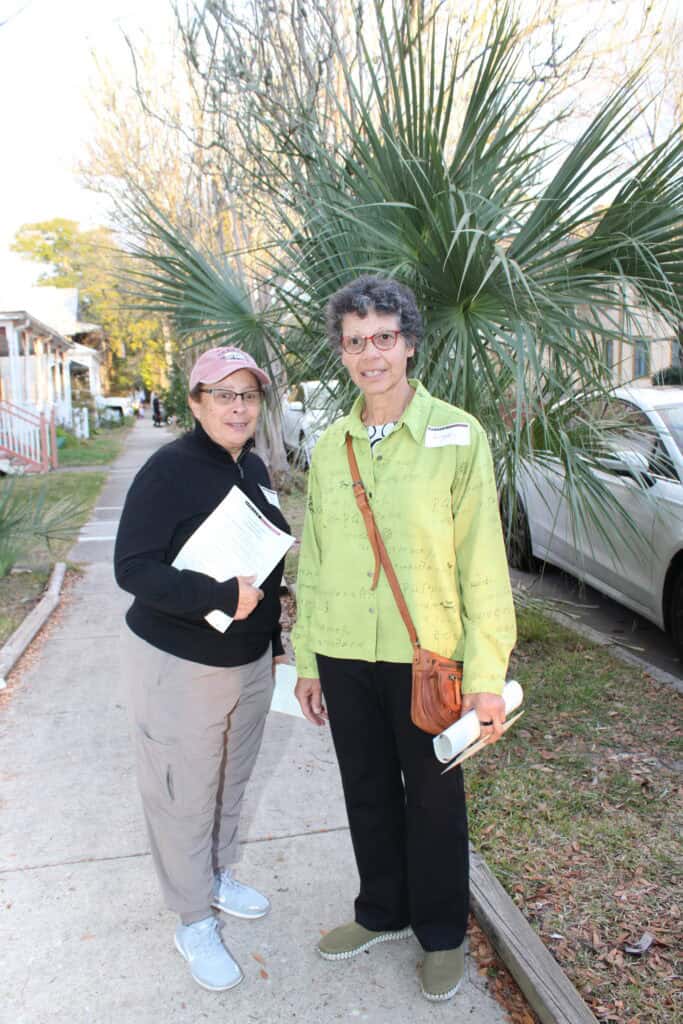 Yvonne Warren and Joyce Harper at the 2026 AAHS Gallery Talk in Pensacola, Florida.