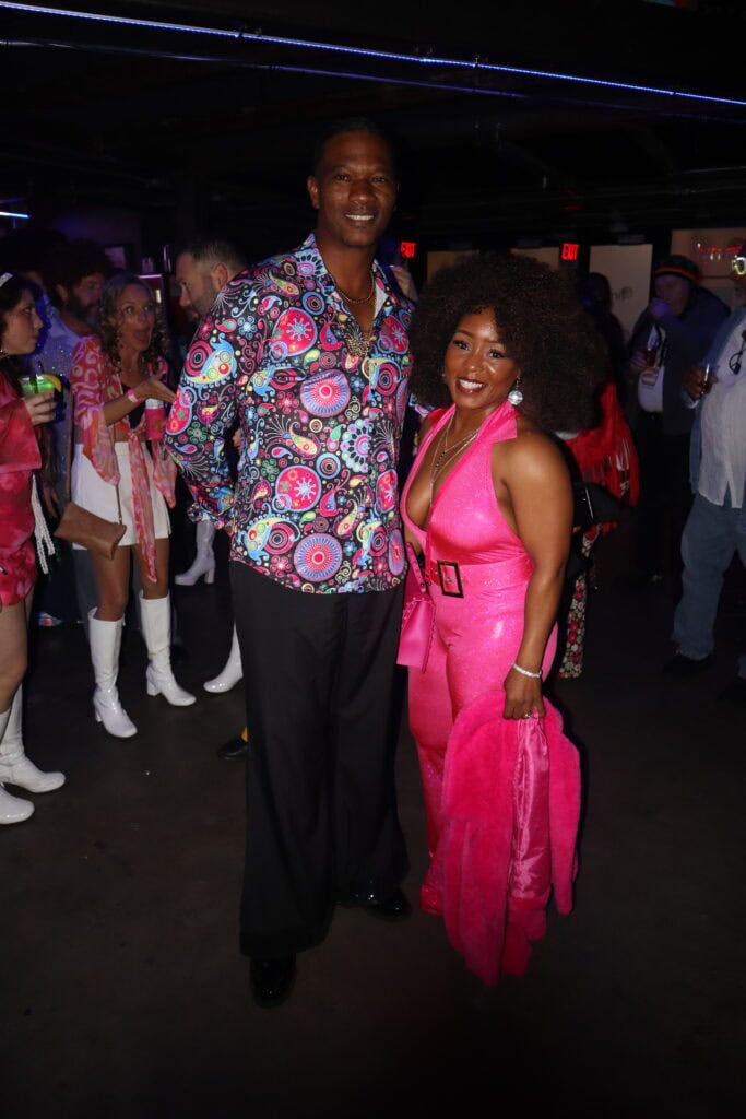 Charles and Tina Clark at the 2026 Krewe of Hip Huggers Ball in Pensacola, Florida.