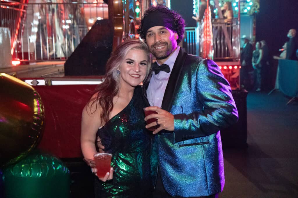 Alli and Chaze Ford at the 2026 Krewe of Priscus Coachella in Pensacola, Florida