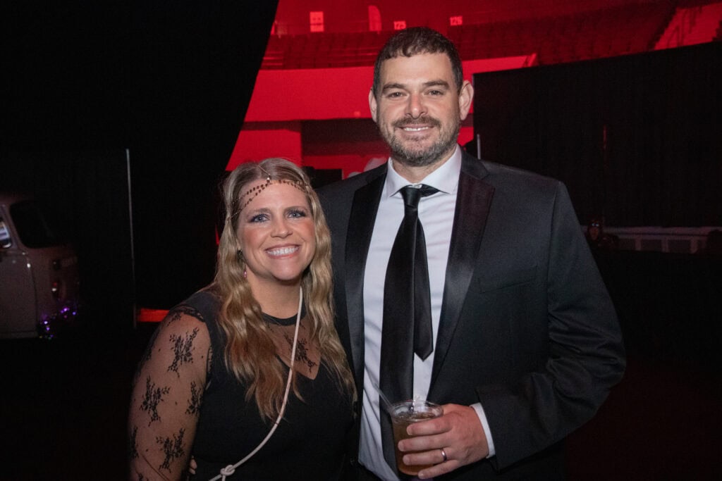 Whitney and Troy Jorden at the 2026 Krewe of Priscus Coachella in Pensacola, Florida