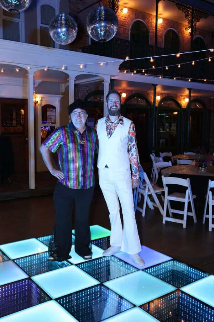 Dillon Speiker & Shawn Morrison at the 2026 Bootleg Ball: Studio 1559 in Pensacola, Florida.