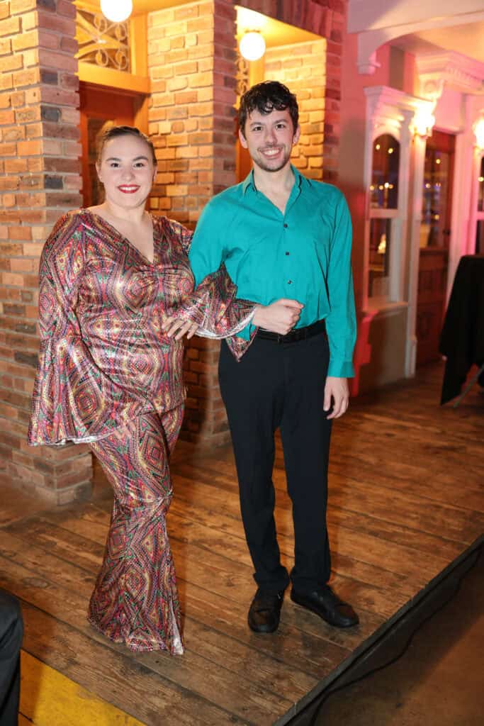 Lizzy Vanderrort & Garrett Denton at the 2026 Bootleg Ball: Studio 1559 in Pensacola, Florida.
