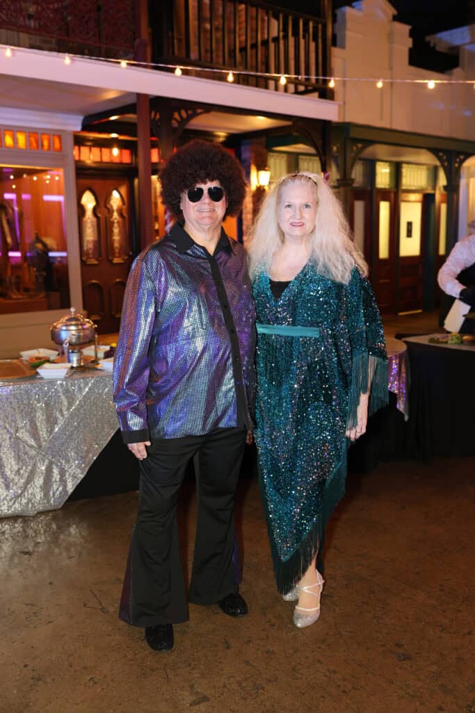 Skip Dennis & Nina Winkler at the 2026 Bootleg Ball: Studio 1559 in Pensacola, Florida.