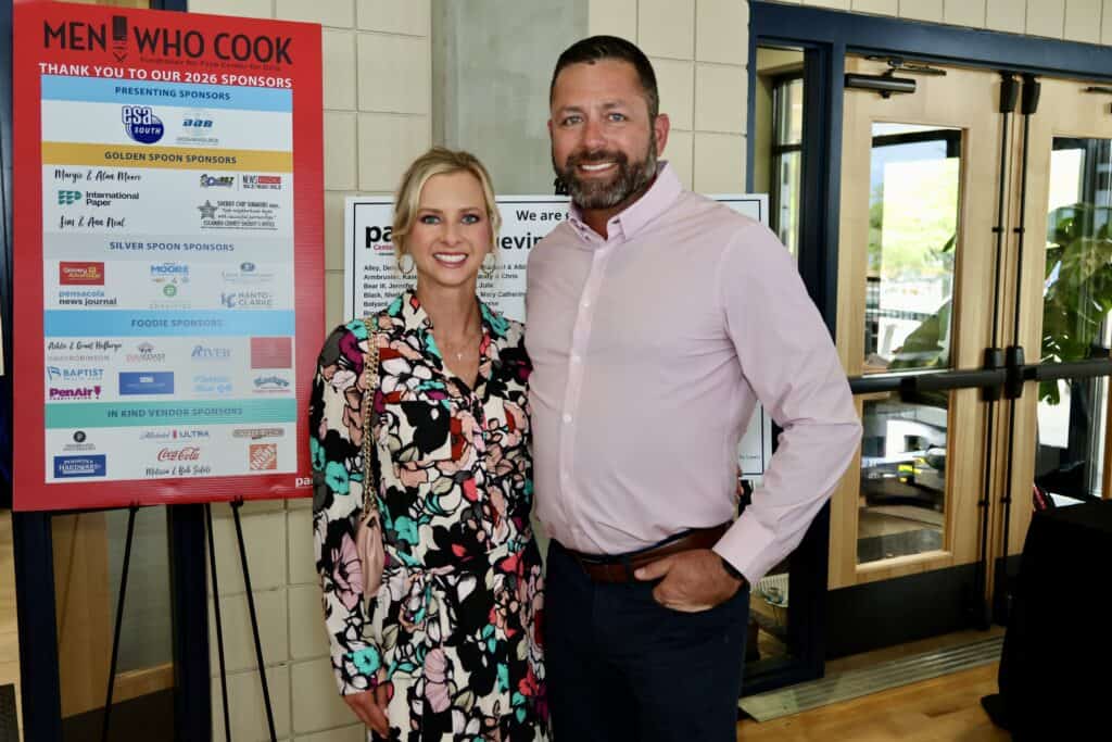 Ashley & Grant Hofberger at the 2026 Men Who Cook in Pensacola, Florida.