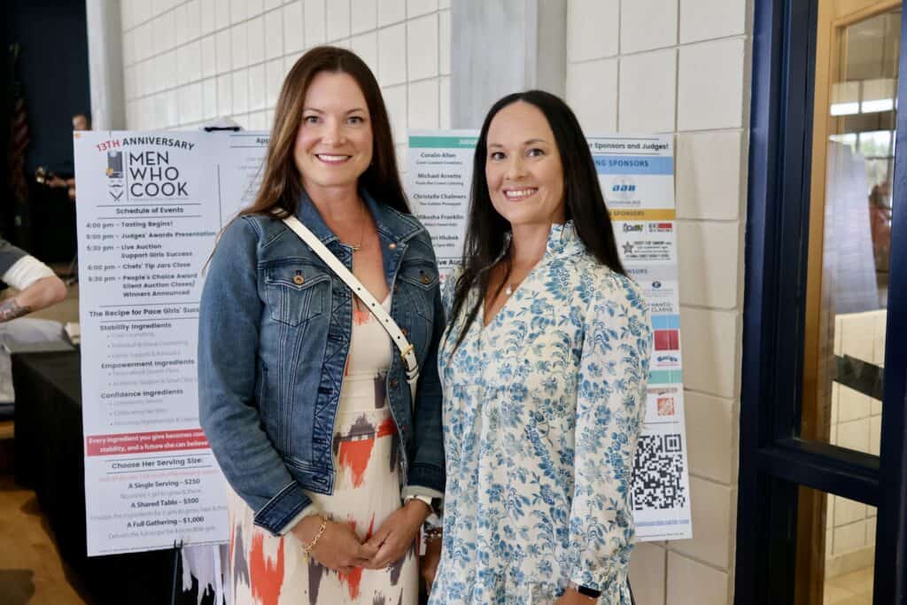 Jennifer Nelson & Amanda Guthrie at the 2026 Men Who Cook in Pensacola, Florida.