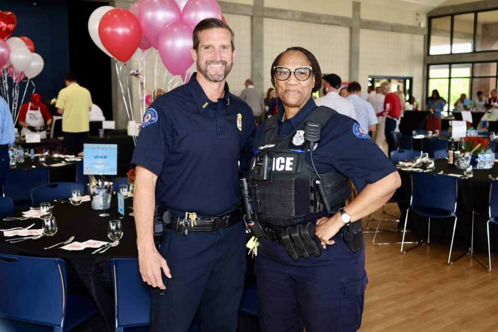 Pat Bradley & Mary Williams-Green at the 2026 Men Who Cook in Pensacola, Florida.