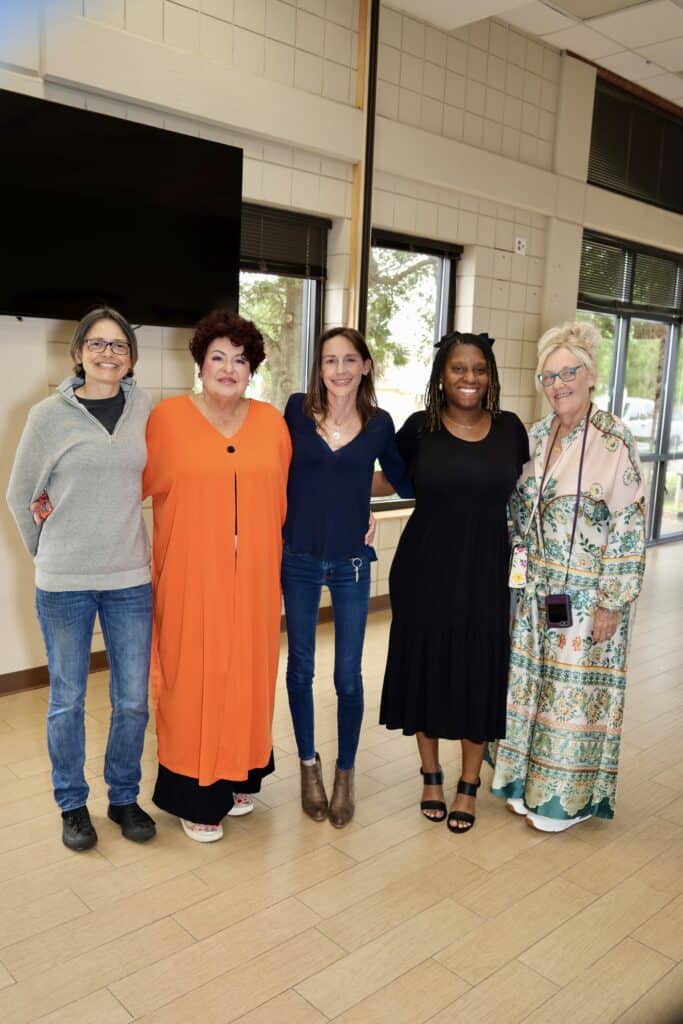 Summer Rushing, Cheri Hlubek, Blair Rushing, Coralin Allen & Adonna-Zehr at the 2026 Men Who Cook in Pensacola, Florida.