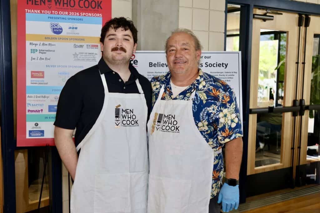Zachary Toops & Bill Finney at the 2026 Men Who Cook in Pensacola, Florida.