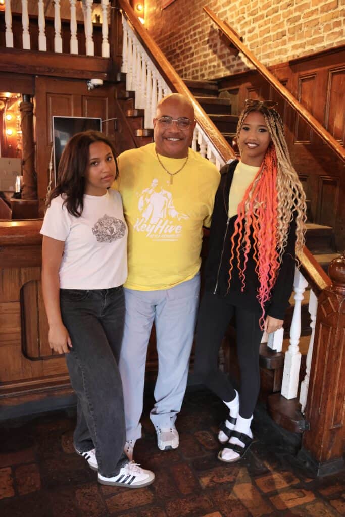 Amari Harris, Chris Harris & Nehemiah Harris at the 2026 Kelya Richardson Watch Party in Pensacola, Florida.