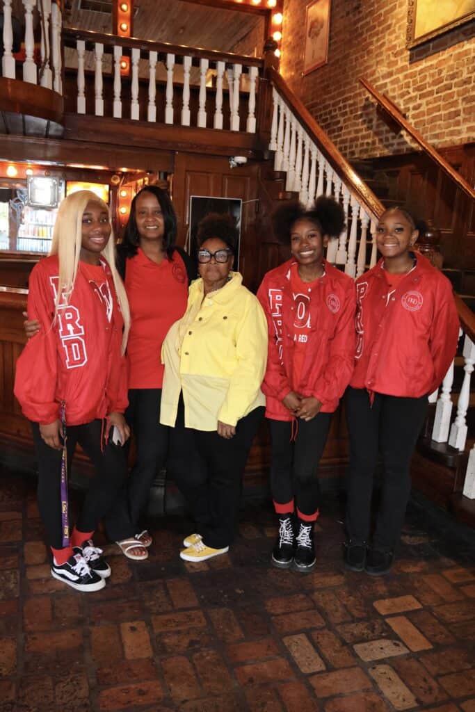Briasia Knight, Tabatha Fields, Minnie Savage, Sarai Jackson & LaShawna Godwin at the 2026 Kelya Richardson Watch Party in Pensacola, Florida.