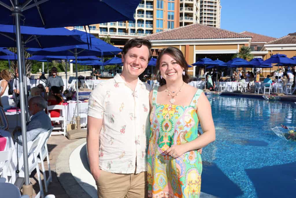 Nathan & Aubrie Mertins at the 2026 Soundside Splendor in Pensacola Beach, Florida.