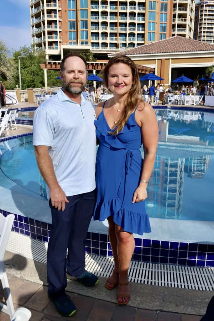 Gary & Candice Jernigan at the 2026 Toast on the Coast at Pensacola Beach, Florida.