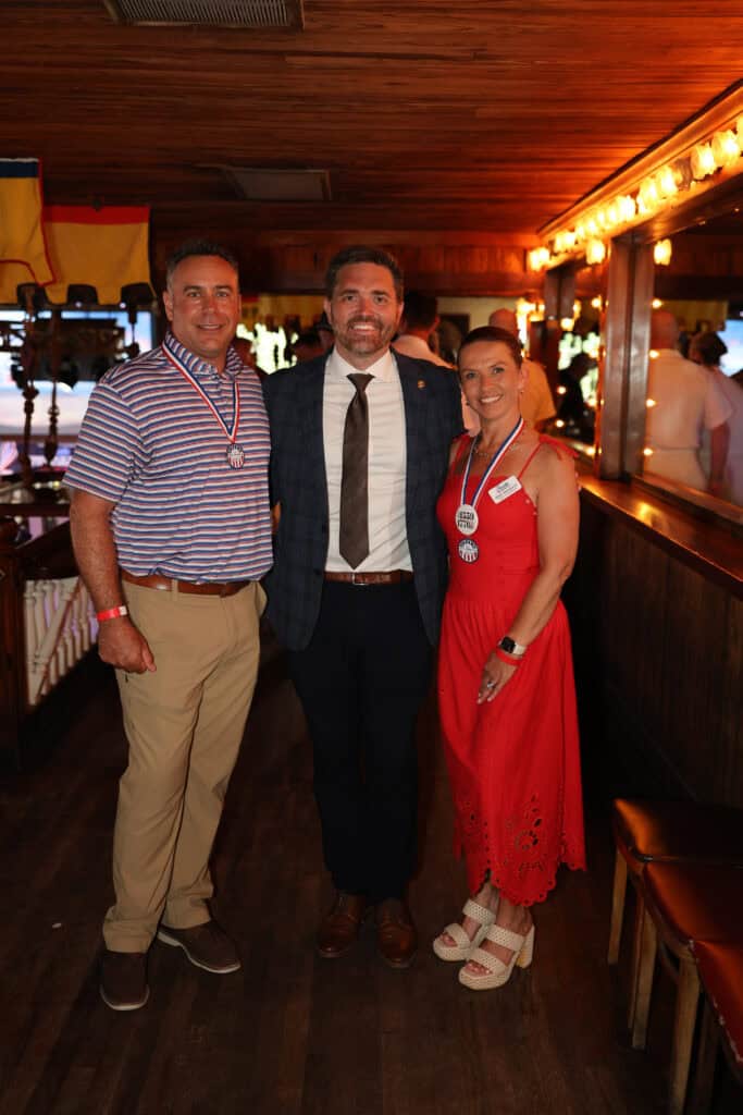 Trey Shashaty, D.C. Reeves and Jennifer Shashaty at the 2026 Fiesta Days Celebration in Pensacola, FL.
