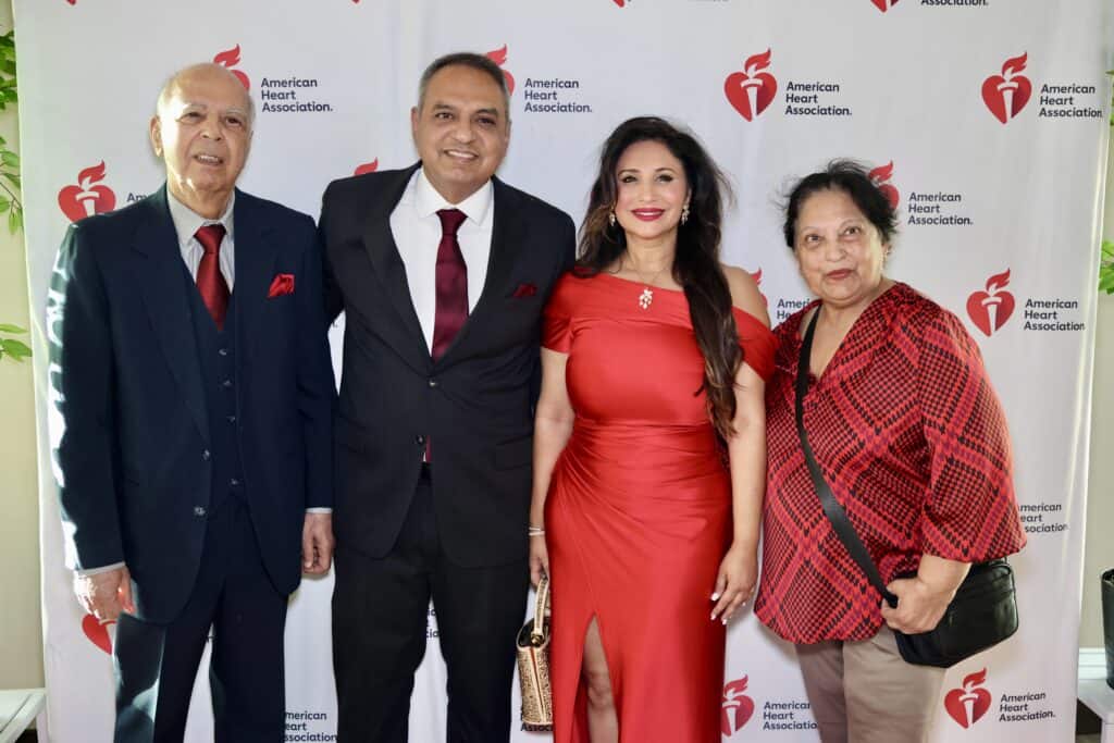 Dr. Bhagwant Verma, Dr. Sumit Verma, Shalini Verma & Nisha Verma at the Northwest Florida Heart Ball In Pensacola, FL.