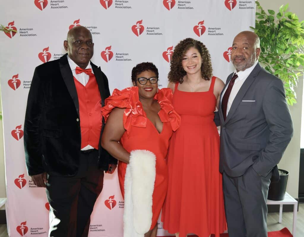 Marvin & Aerial Marshall, Adena & Rick Tyms at the Northwest Florida Heart Ball In Pensacola, FL.