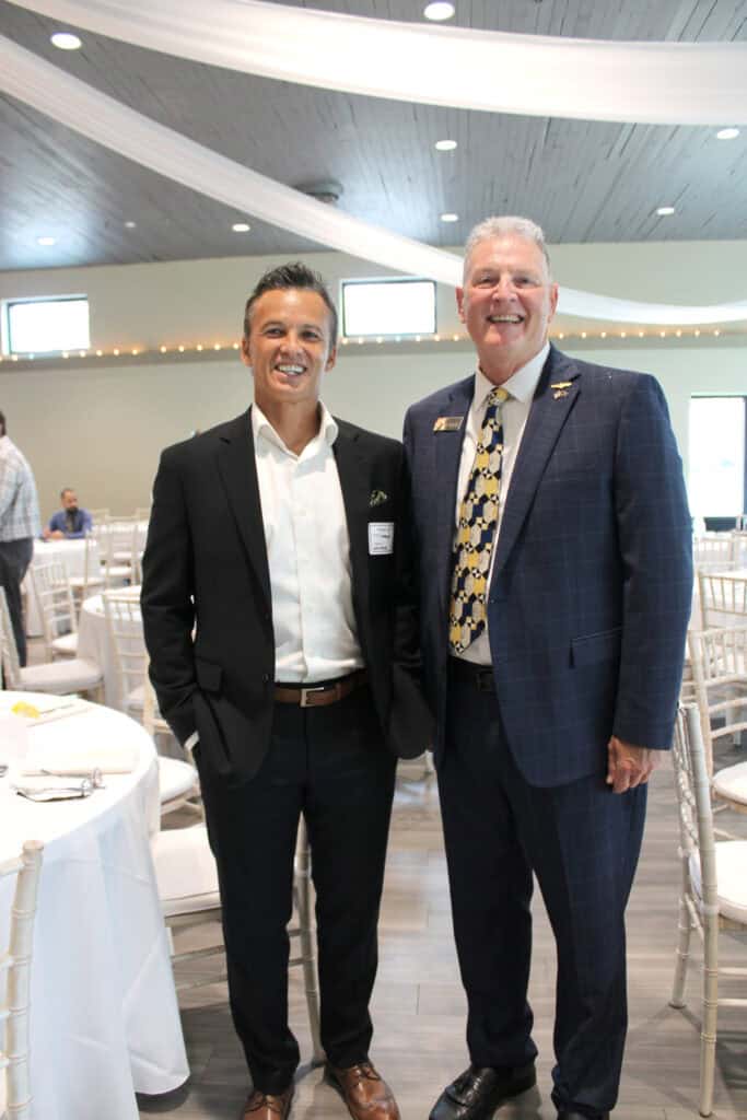 Charles Lauller & Evan Hipsley at the 2026 State of the Military Luncheon in Pensacola, FL.