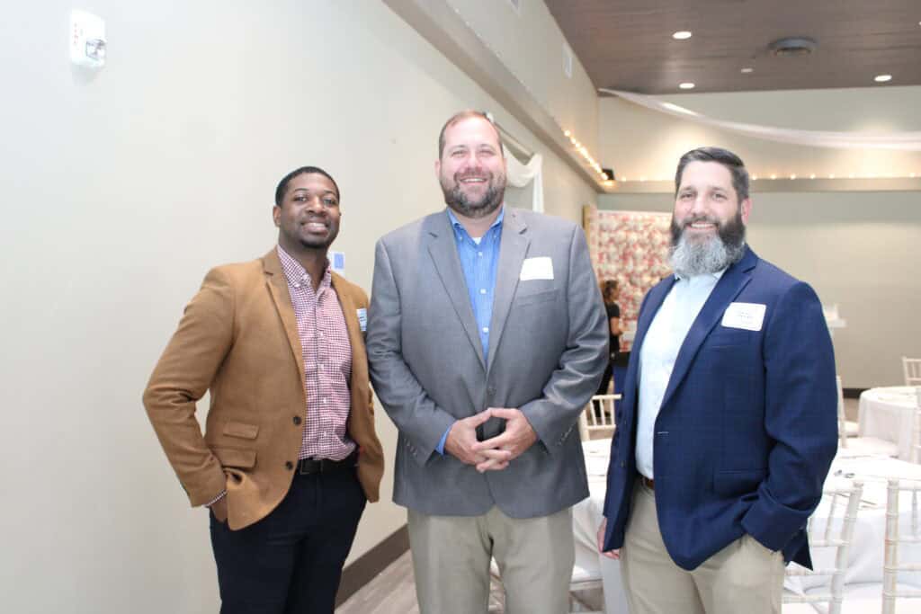 DeAshton Jones, John Casey & Brian Fecko at the 2026 State of the Military Luncheon in Pensacola, FL.