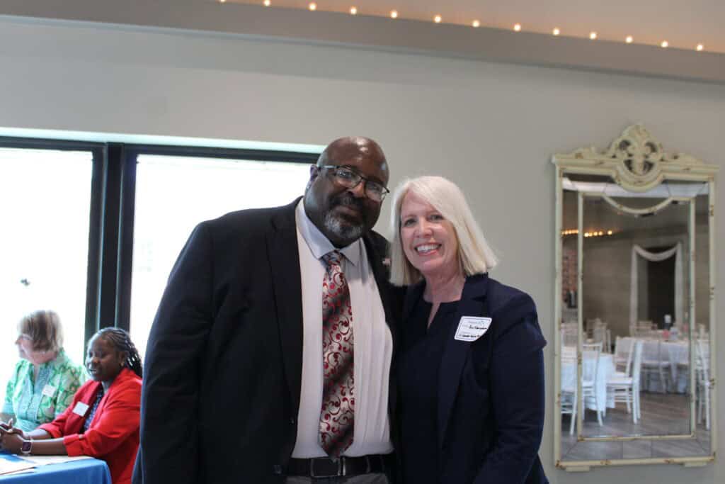 Dr. Damarus Smith & Ann Sharpsteen at the 2026 State of the Military Luncheon in Pensacola, FL.