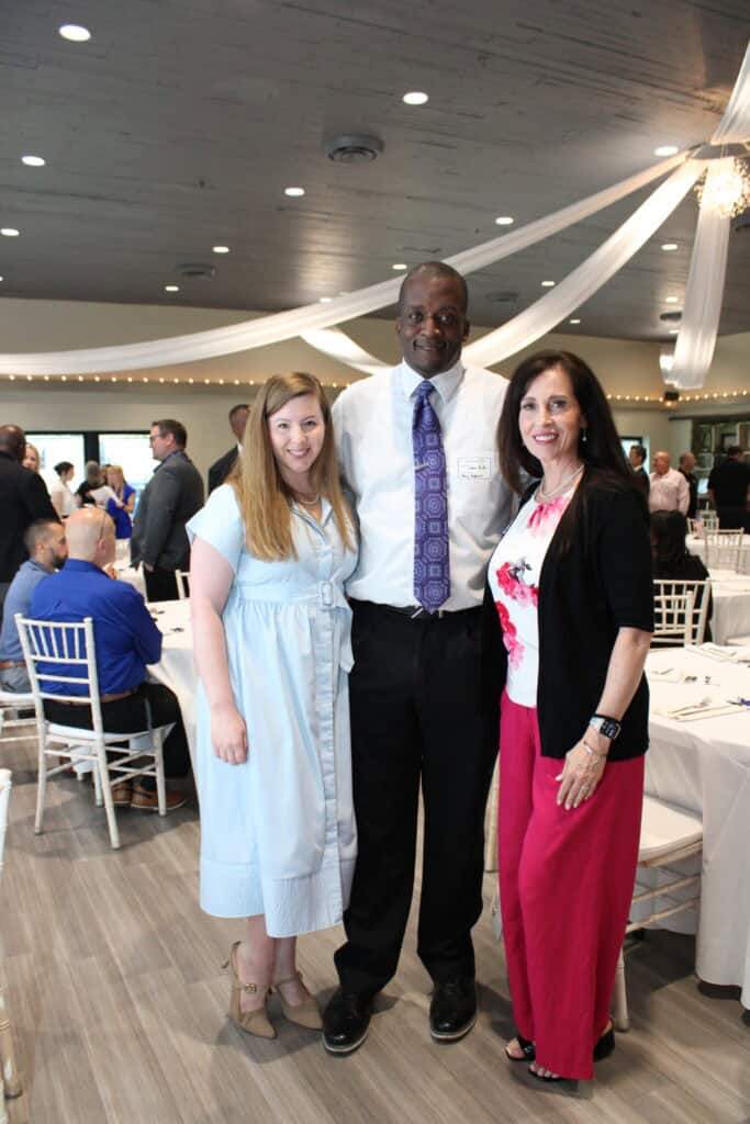 Kasja Gauntlett, Leon Hull & Stacy Keller Williams at the 2026 State of the Military Luncheon in Pensacola, FL.