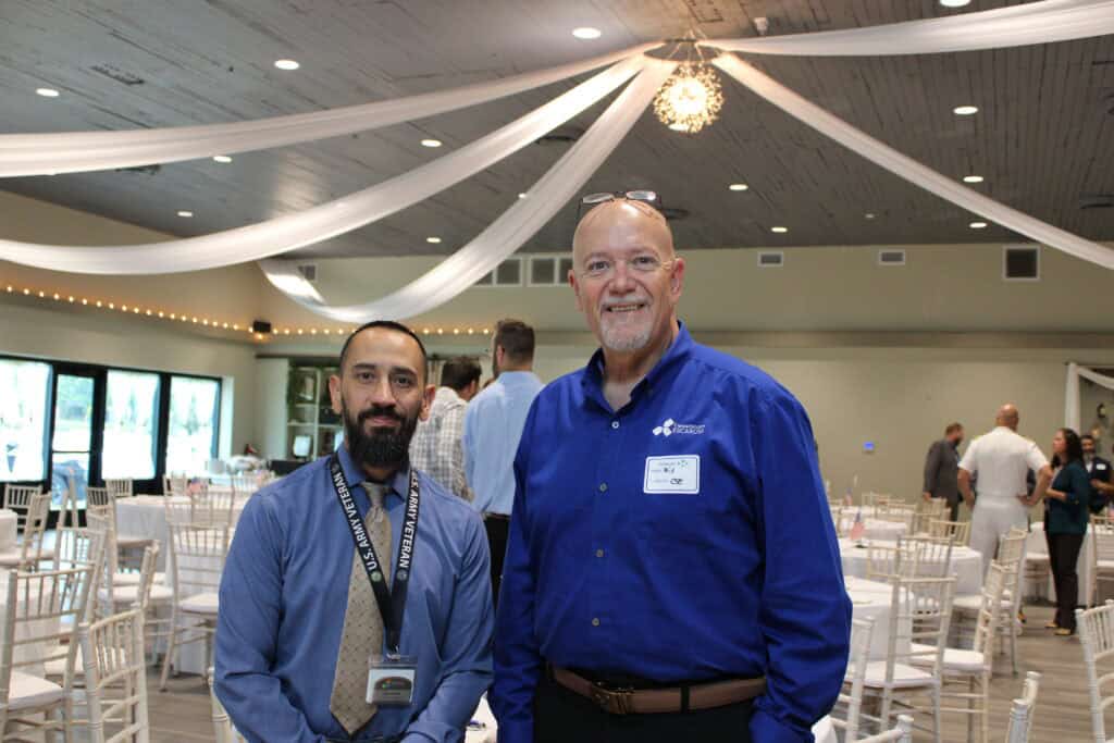 Luis Roman & Bill Barron at the 2026 State of the Military Luncheon in Pensacola, FL.