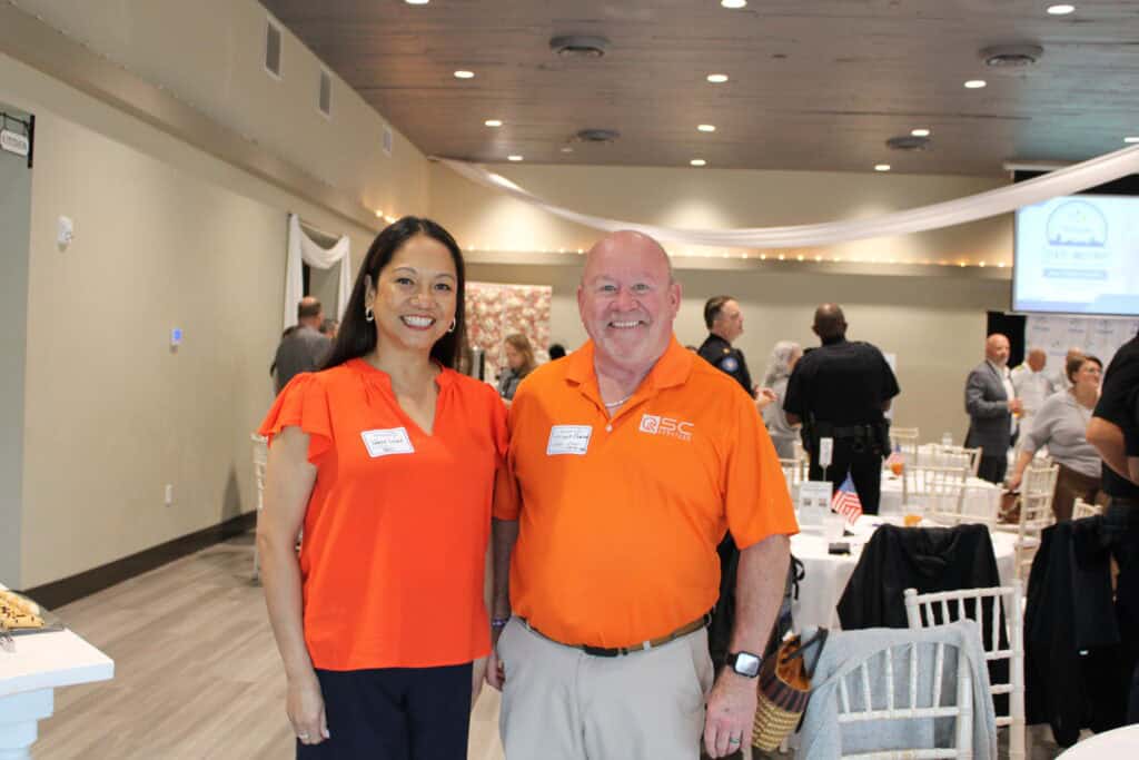 Mary Tucay & Lane Zaerr at the 2026 State of the Military Luncheon in Pensacola, FL.
