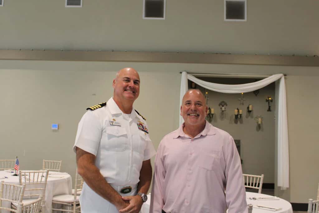 Ted Elkins & Randy Roy at the 2026 State of the Military Luncheon in Pensacola, FL.
